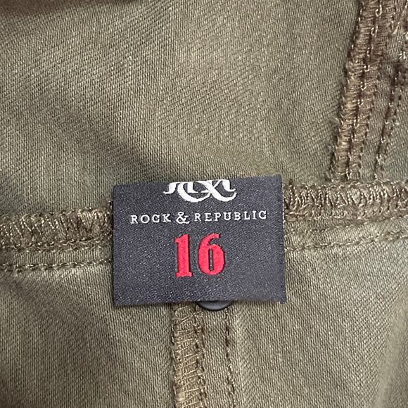 Rock & Republic Kashmiere Crop, NEW Ankle length Jeans, Ladies Size 16 Stretch - Picture 5 of 6